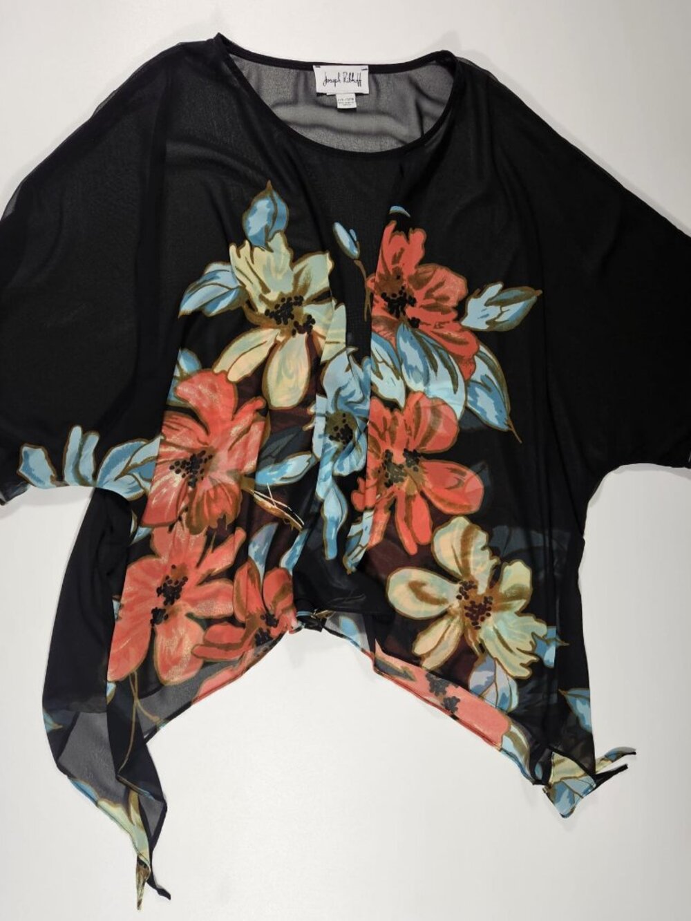 Joseph Ribkoff Floral Sheer Top